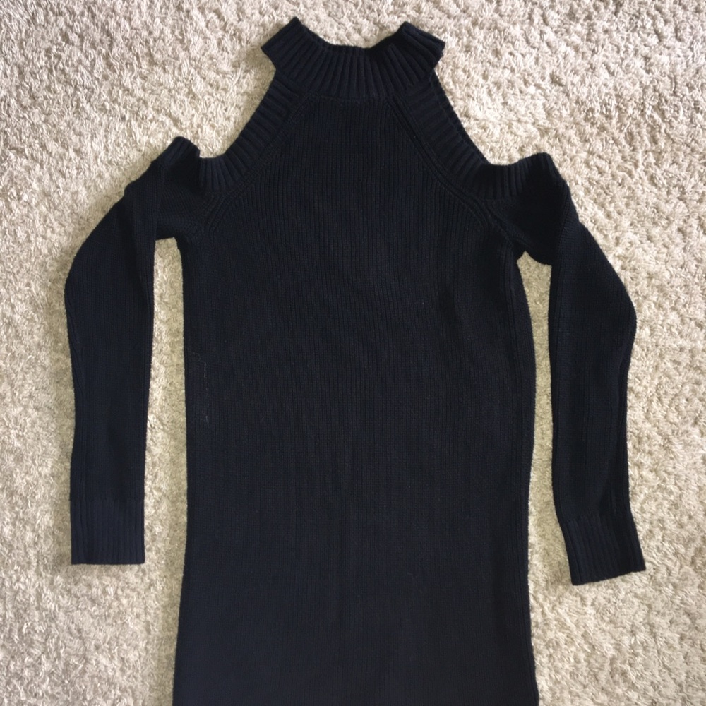 Abercrombie & Fitch Black Knitted Sweater Dress